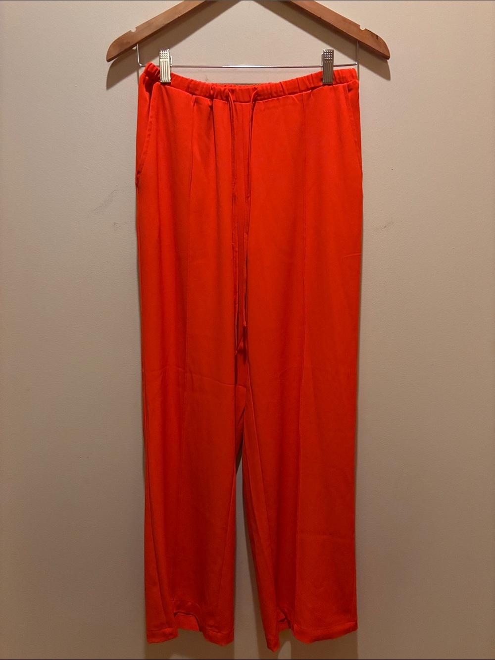 MELLODAY Bright Orange Drawstring Joggers